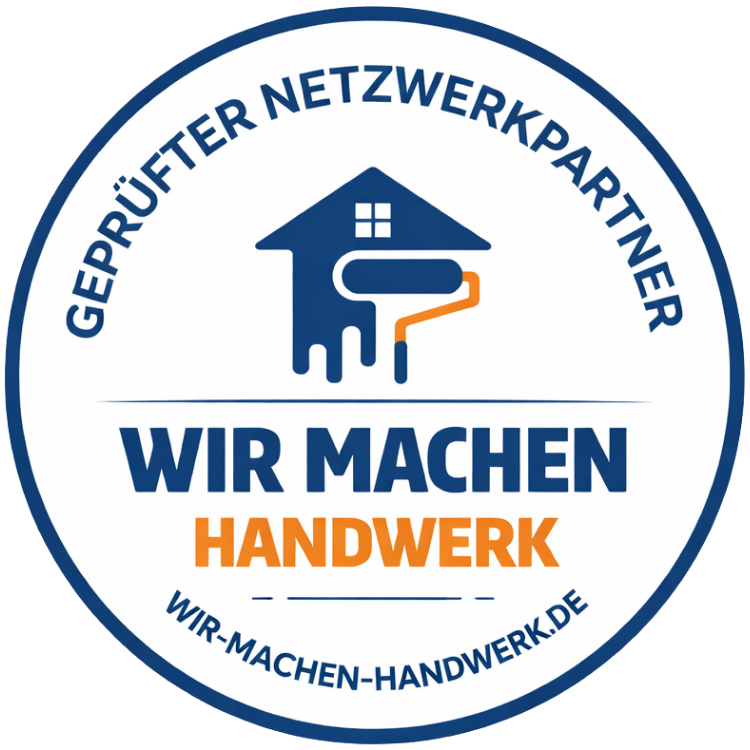 Siegel: Geprüfter Netzwerkpartner von Wir machen Handwerk